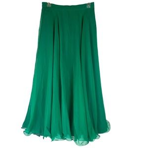 Vintage Rimini full green lined skirt. Size 8.